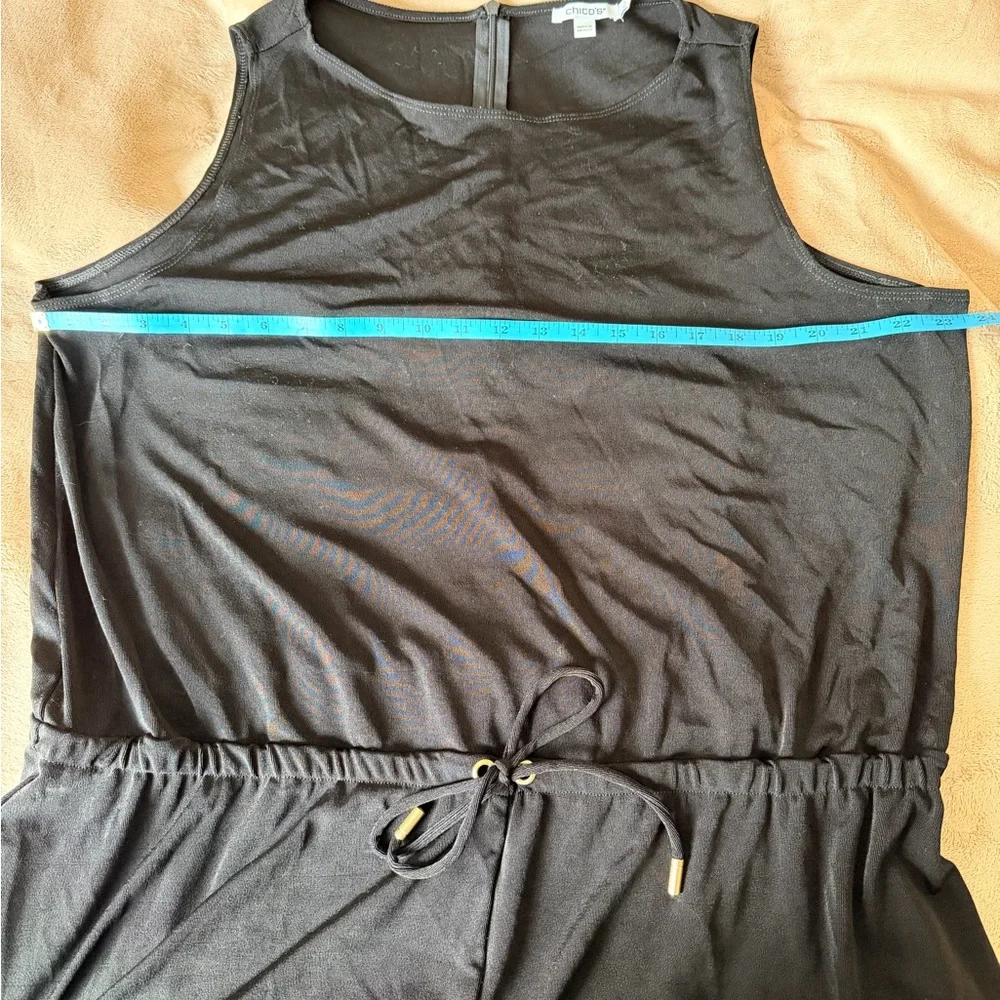 Chico's travelers collection Black jumpsuit size 4 20w Chico’s size;new - Picture 10 of 11